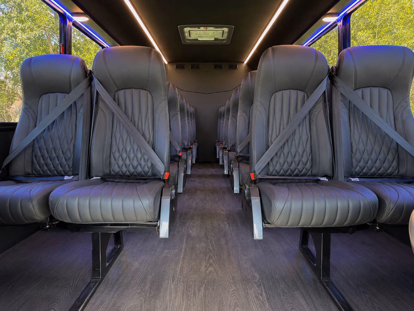 kirkland 18 passenger minibus interior