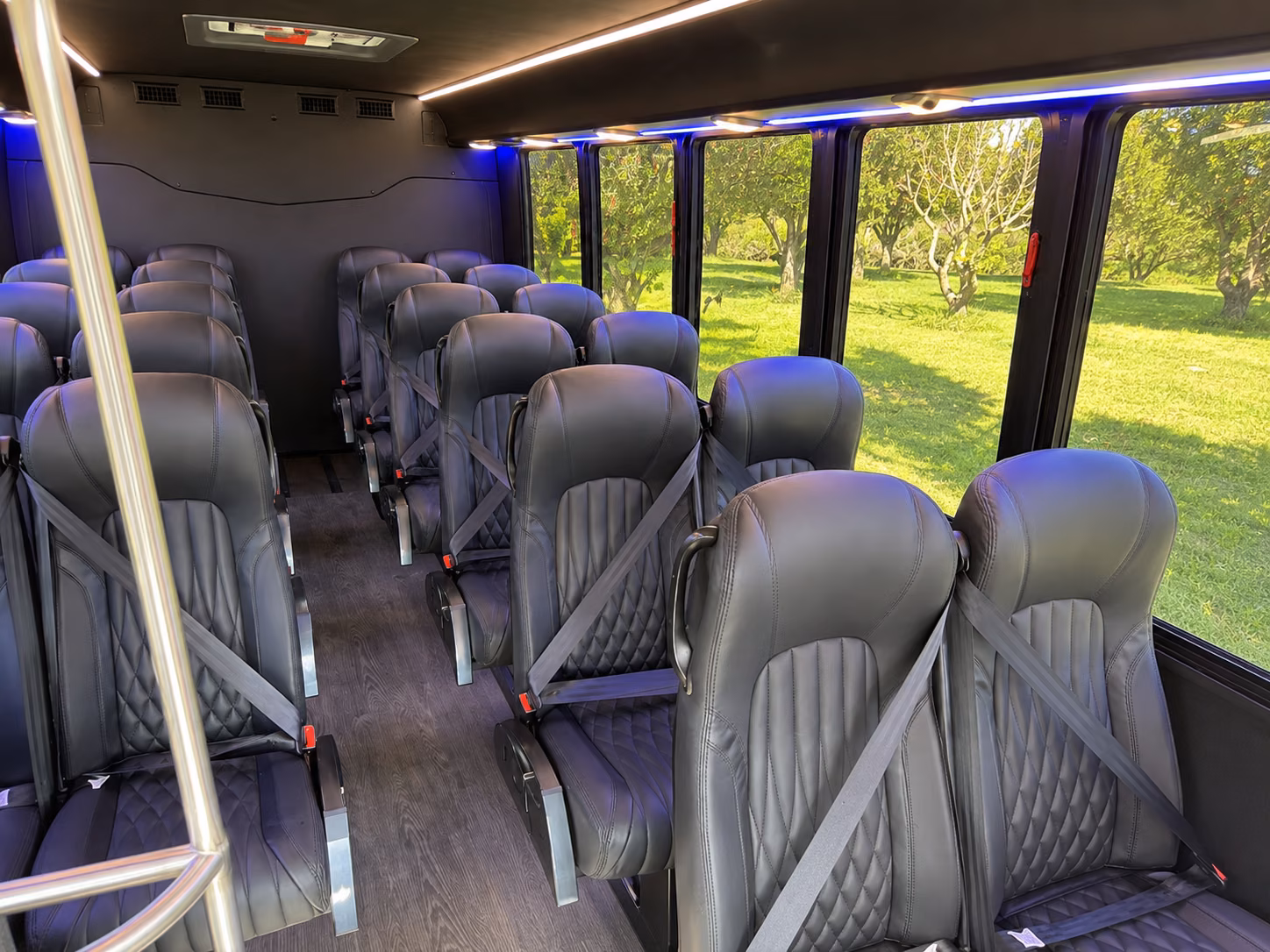 kirkland 20 passenger minibus interior