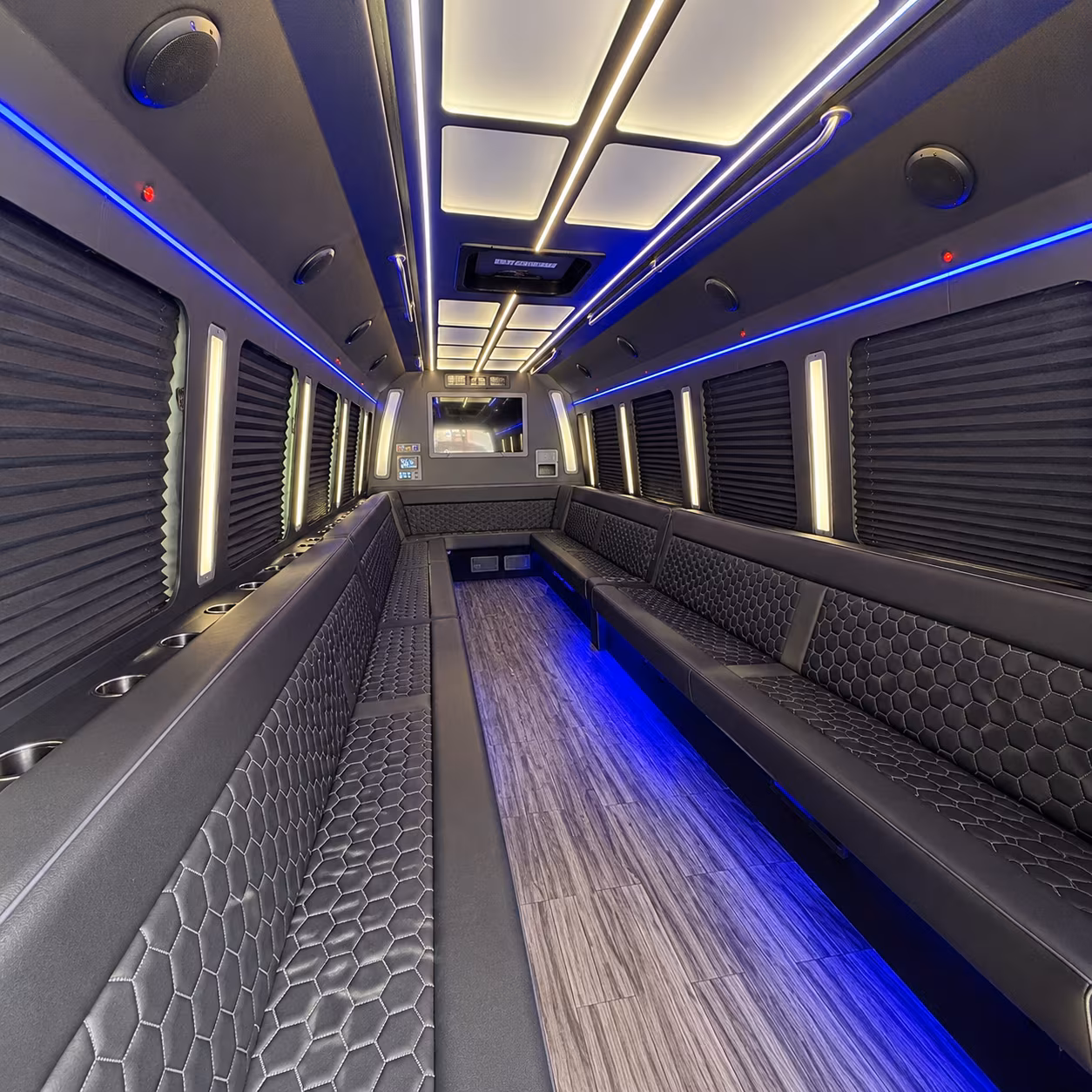 kirkland 30 passenger party bus interior