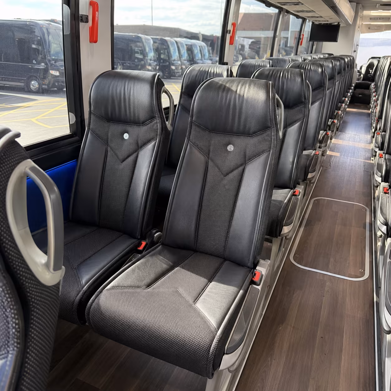 kirkland 40 passenger charter bus interior