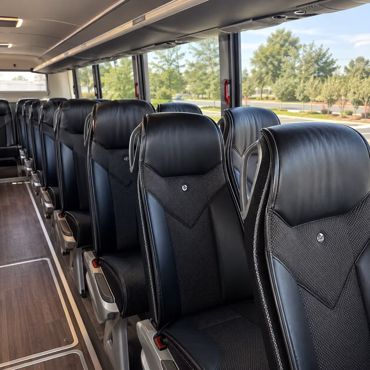kirkland 45 passenger charter bus interior