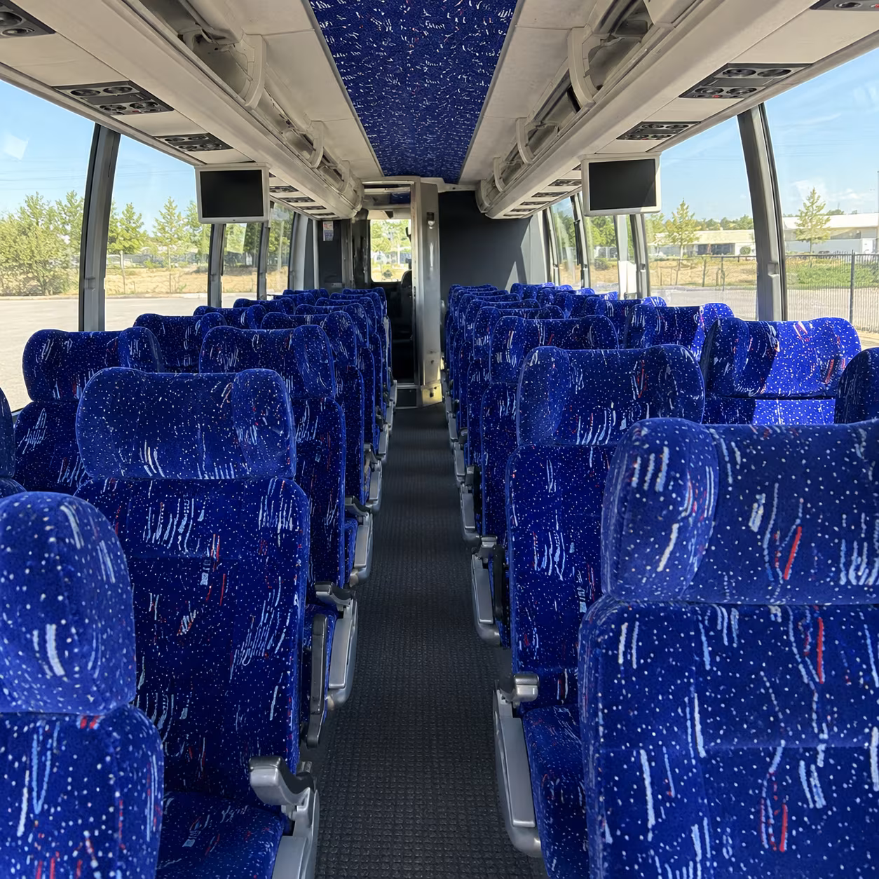 kirkland 54 passenger charter bus interior